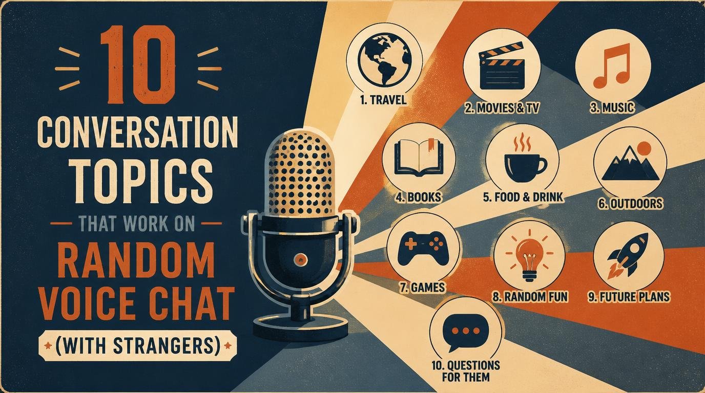 10 Conversation Topics That Work on Random Voice Chat (With Strangers)