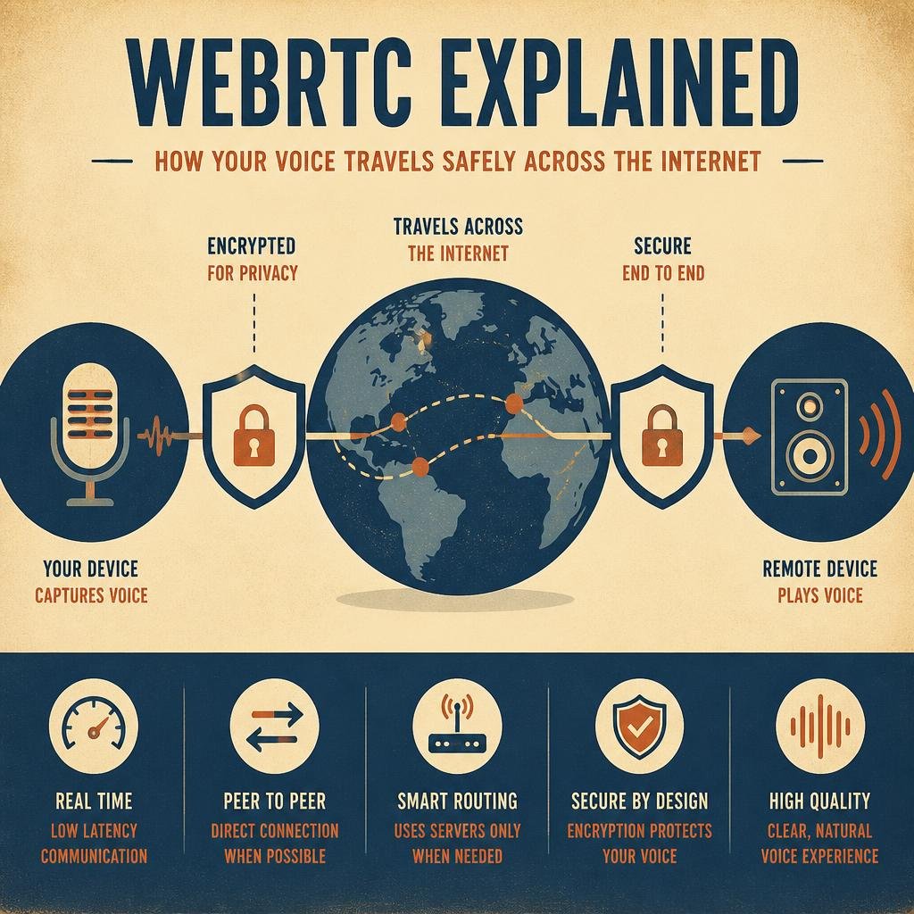 WebRTC Explained: How Your Voice Travels Safely Across the Internet