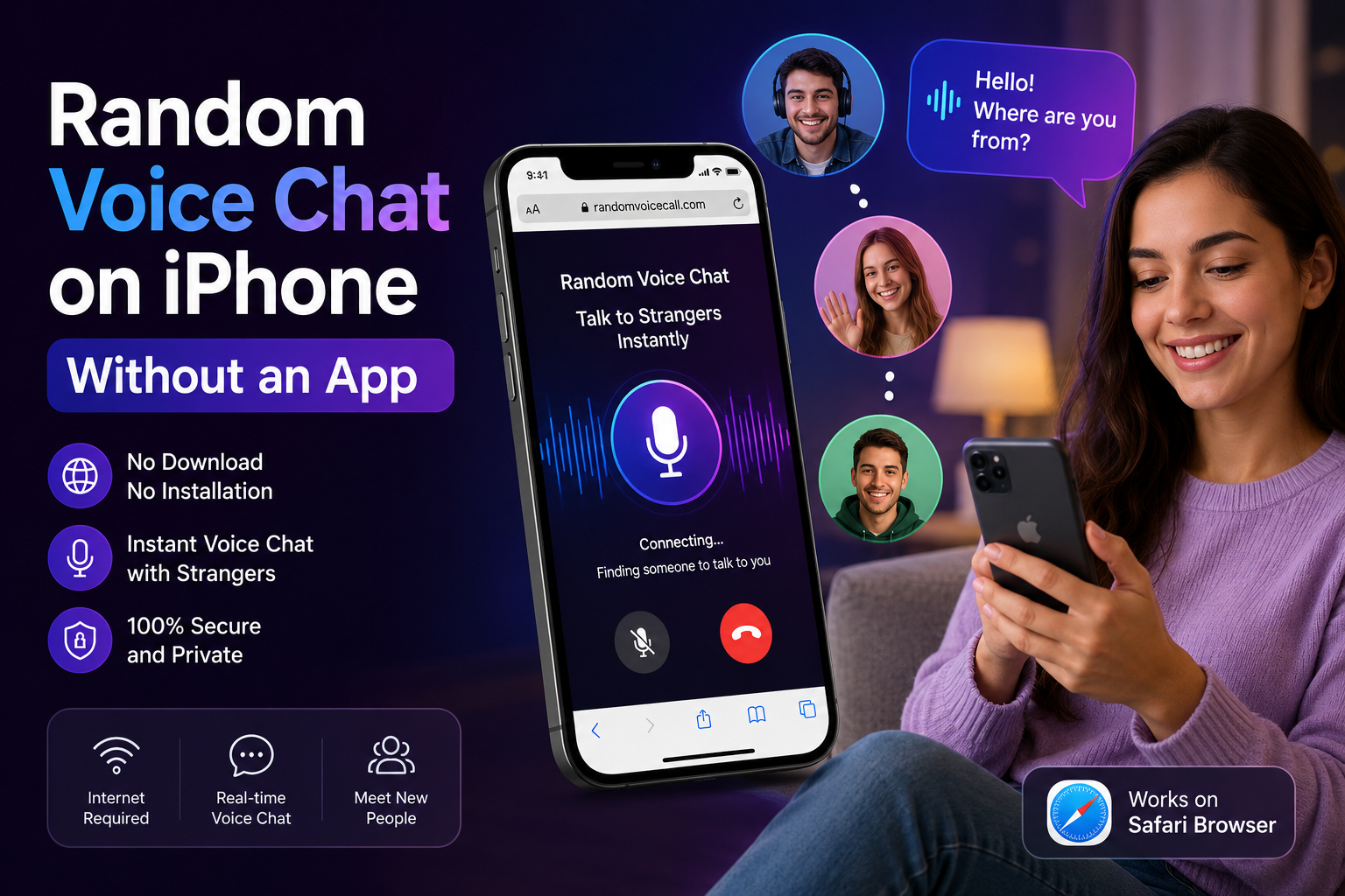 Random Voice Chat on iPhone Without an App (2026 Guide)